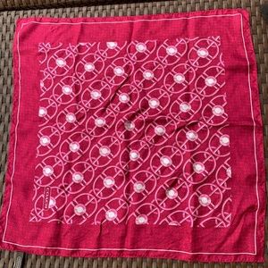 Pink silk Coach scarf